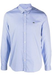 Lacoste checked long-sleeve shirt - Bianco