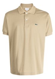 Lacoste embroidered-logo short-sleeve polo shirt - Marrone