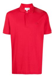 Lacoste logo-patch cotton polo shirt - Rosso