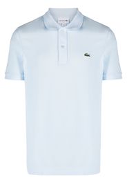 Lacoste logo-patch cotton polo shirt - Blu