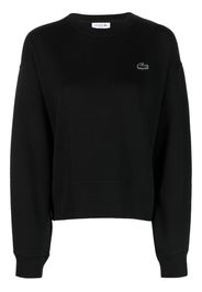 Lacoste logo-appliqué long-sleeve sweatshirt - Nero