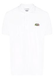 Lacoste logo-patch cotton polo shirt - Bianco