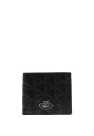 Lacoste logo-plaque leather wallet - Nero