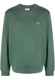 Lacoste logo-patch long-sleeved sweatshirt - Verde