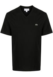 Lacoste T-shirt con scollo a V - Nero