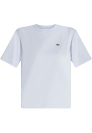 Lacoste logo-appliqué cotton T-shirt - Blu