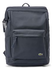 Lacoste logo-patch backpack - Blu
