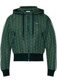 Lacoste jacquard monogram hooded jacket - Verde