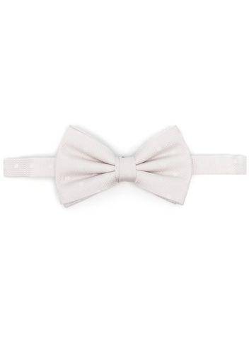 Lady Anne polka dot-print silk bow tie - Grigio
