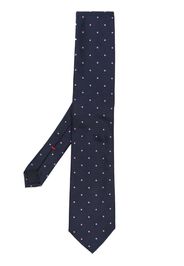 Lady Anne polka-dot embroidery tie - Blu