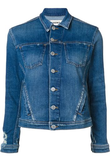 buttoned denim jacket