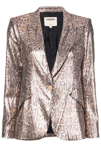 sequin leopard print blazer