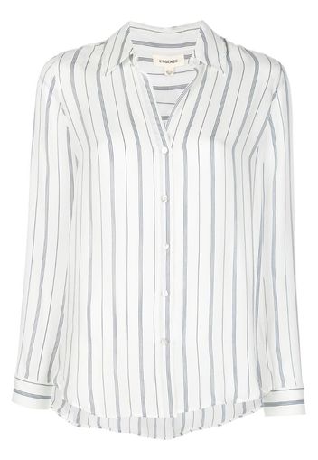 striped silk shirt