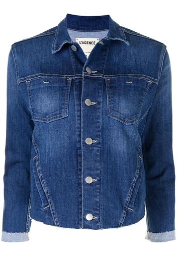 L'Agence Janelle denim jacket - Blu
