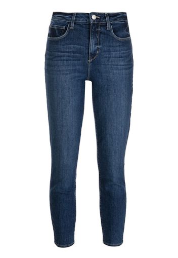 L'Agence Margot cropped jeans - Blu