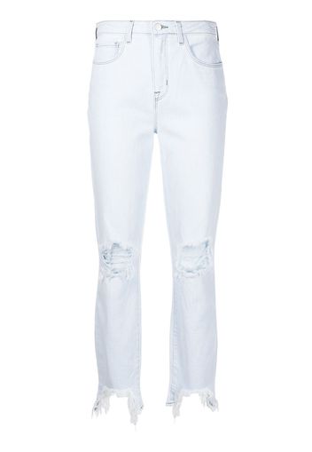 L'Agence high-rise straight-leg jeans - Blu