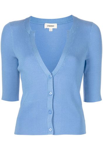 L'Agence Cardigan con scollo a V - Blu