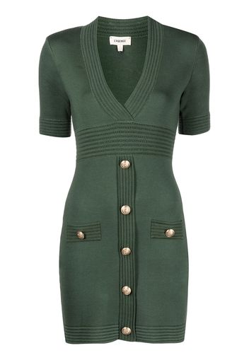 L'Agence Kate button dress - Verde