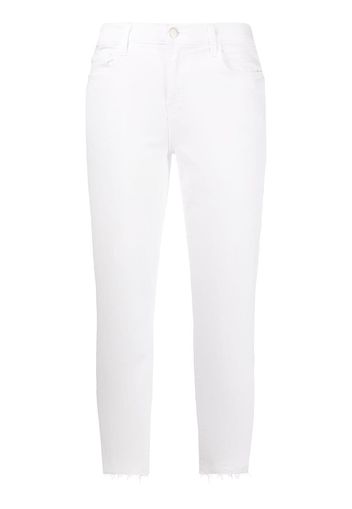 L'Agence Sada cropped slim-fit jeans - Bianco