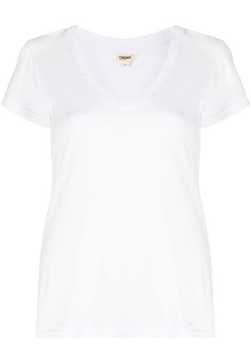 L'Agence v-neck T-shirt - Bianco