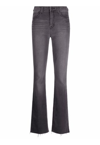 L'Agence mid-rise flared-leg denim jeans - Grigio