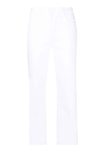 L'Agence Jeans dritti crop - Bianco