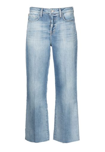 L'Agence Jeans a gamba ampia Wanda crop - Blu