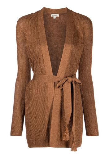 L'Agence Juni tassel-belt cardigan - Arancione