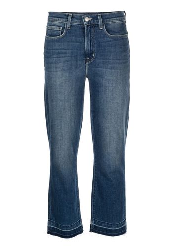 L'Agence Harris high-rise cropped jeans - Blu