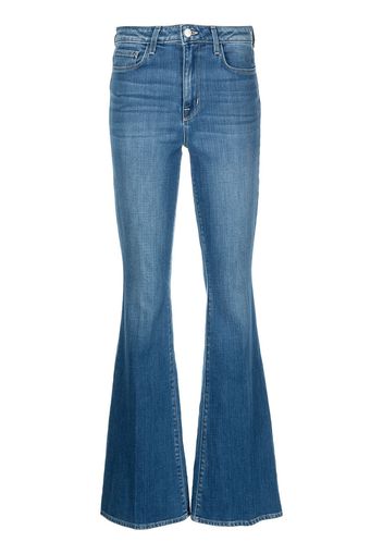 L'Agence Bell high-rise flared jeans - Blu