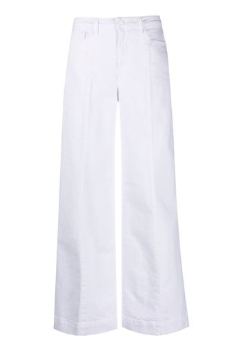 L'Agence seam-detail wide-leg trousers - Bianco