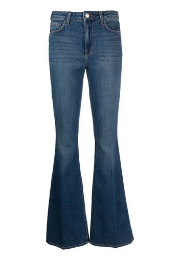 L'Agence mid-rise flared jeans - Blu