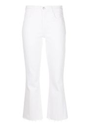 L'Agence high-waisted cropped jeans - Bianco