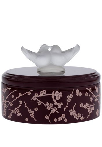 Lalique Fleurs De Cerisier Lacquered Wood Box - Rosa