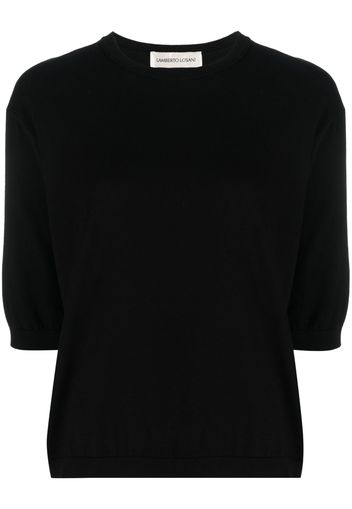 Lamberto Losani half-sleeve cotton jumper - Nero