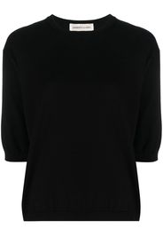 Lamberto Losani half-sleeve cotton jumper - Nero