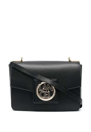 Lancel logo-plaque leather shoulder bag - Nero