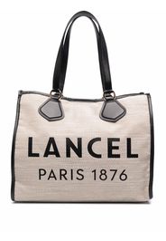 Lancer logo-print tote bag - Toni neutri