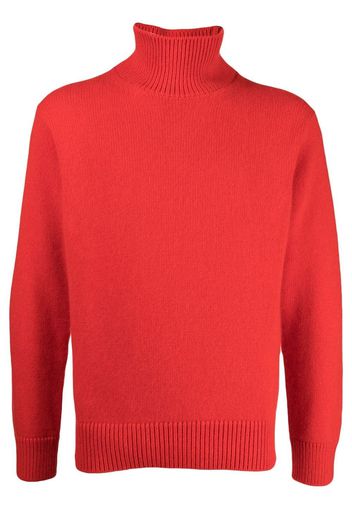 Laneus roll-neck knitted jumper - Rosso