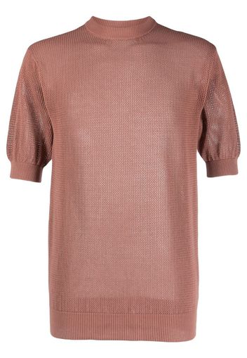 Laneus short-sleeve cotton T-shirt - Marrone