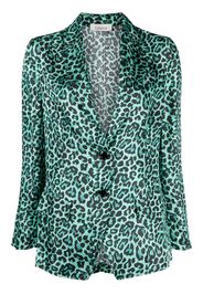 Laneus leopard-print blazer - Verde