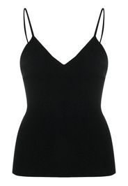 Laneus V-neck knitted tank top - Nero