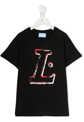 L print T-shirt