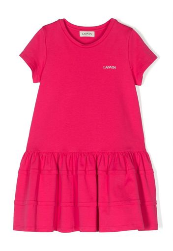 Lanvin Enfant Abito con ricamo - Rosa