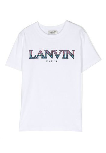 Lanvin Enfant T-shirt girocollo con stampa - Bianco