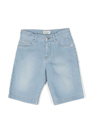 Lanvin Enfant Bermuda denim dritti - Blu