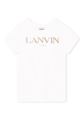 Lanvin Enfant logo-print round-neck T-shirt - Bianco