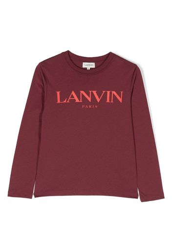 Lanvin Enfant T-shirt con stampa - Rosso
