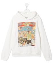 LANVIN Enfant TEEN cartoon-print hooded sweatshirt - Bianco