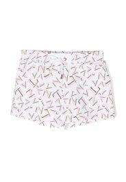 Lanvin Enfant logo-print drawstring shorts - Bianco